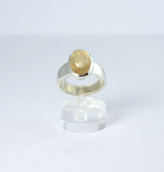 Unikat Ring Topas Gold Oval 12x8 mm
