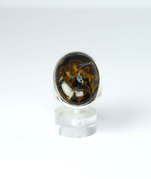 Unikat Ring Pietersit Oval 28x19 mm