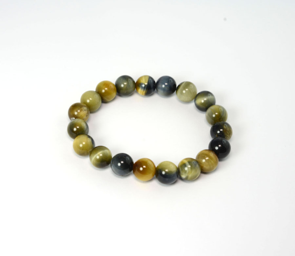 Tigerauge-Falkenauge Armband 10 mm