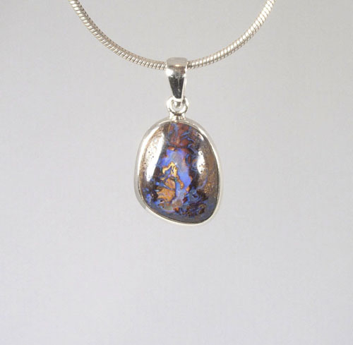 Unikat Anhänger Boulder-Opal free