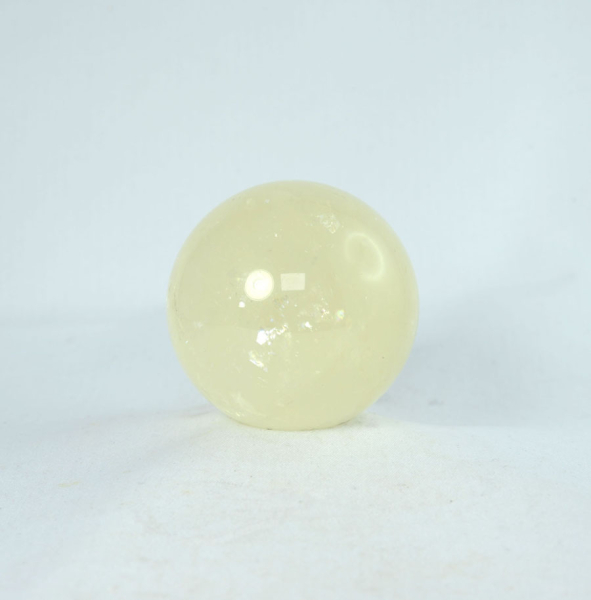 Unikat Calcit Kugel Gelb 55 mm