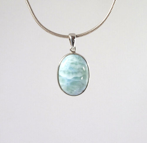 Anhänger Larimar Oval