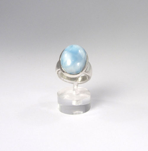 Unikat Ring Larimar Oval