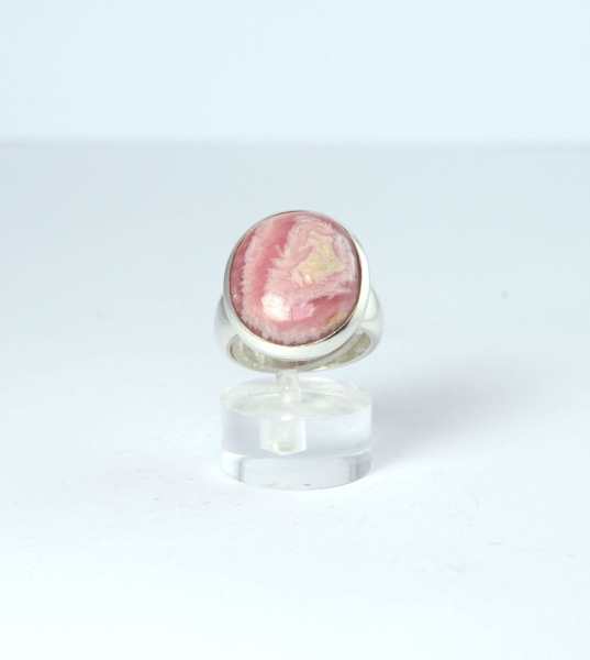Unikat Ring Rhodochrosit Oval 20x16 mm