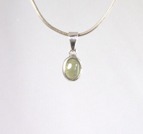 Unikat Anhänger Chrysoberyll Oval