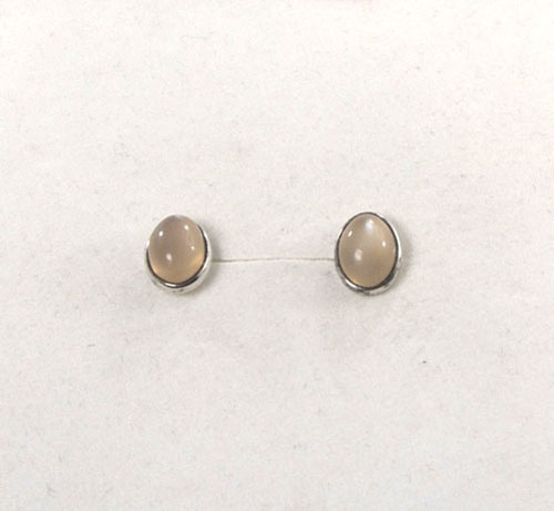 Ohrstecker Mondstein gelb