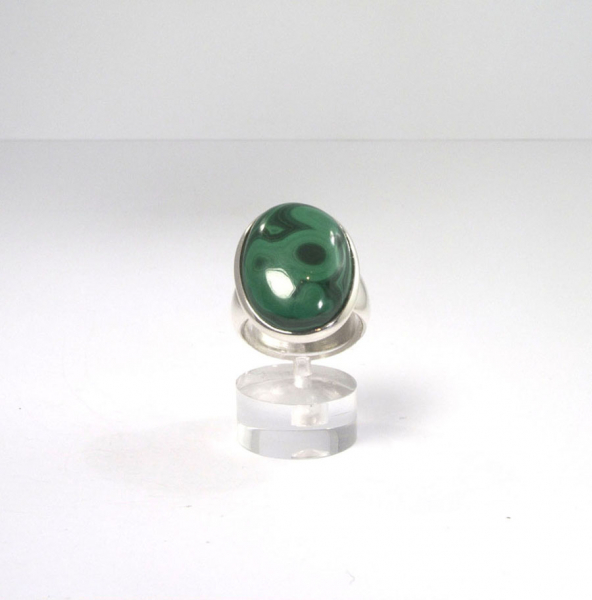 Unikat Ring Malachit Oval