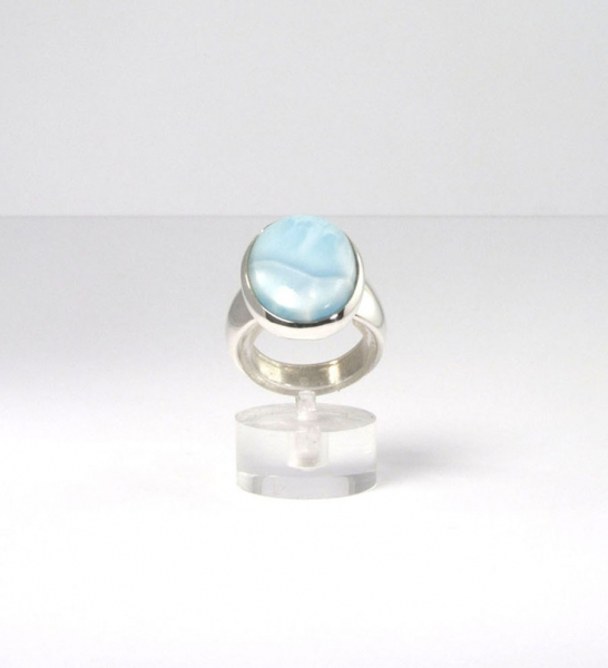 Unikat Ring Larimar Oval