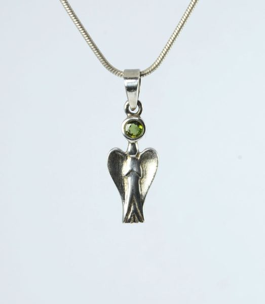 Unikat Anhänger Turmalin Verdelith Engel