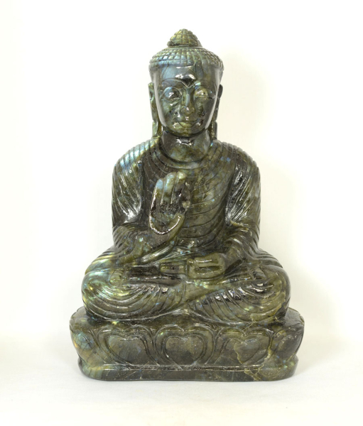 Unikat Labradorit Buddha XXL