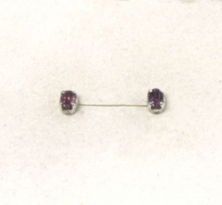 Unikat Ohrstecker Turmalin Rubellit Oval 5x3 mm Unikat Ohrstecker Turmalin Rubellit Oval 5x3 mm