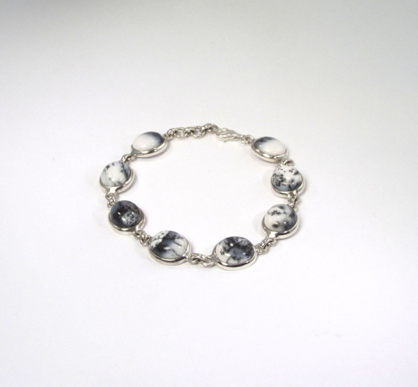 Unikat Dendriten-Opal Armband Oval