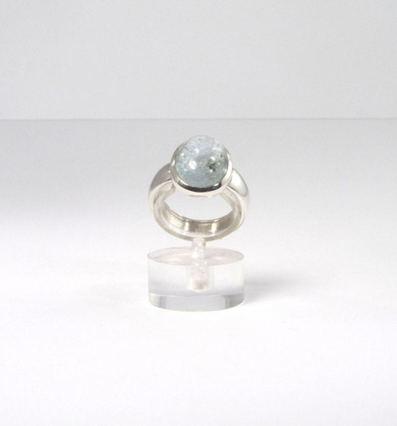 Unikat Ring Aquamarin Oval