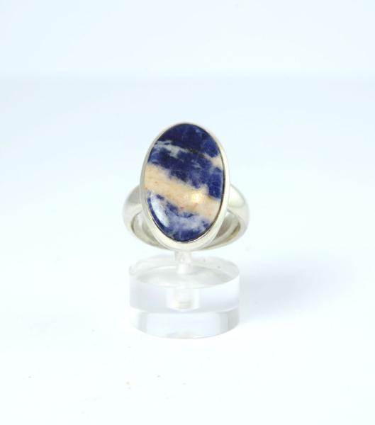 Unikat Ring Sodalith Oval 23x14 mm