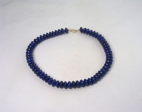 Unikat Lapislazuli Kette Button