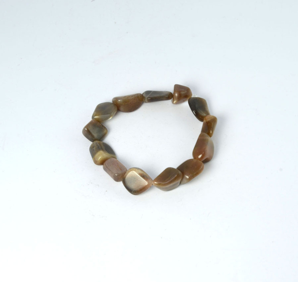 Mondstein Armband Barock Braun