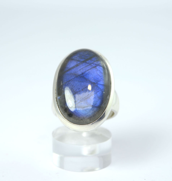 Unikat Ring Labradorit Oval 27x17 mm