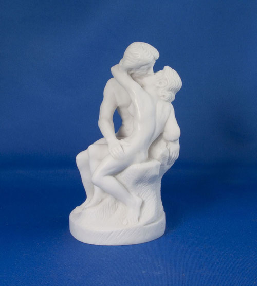 Der Kuß Statue nach Rodin Alabaster