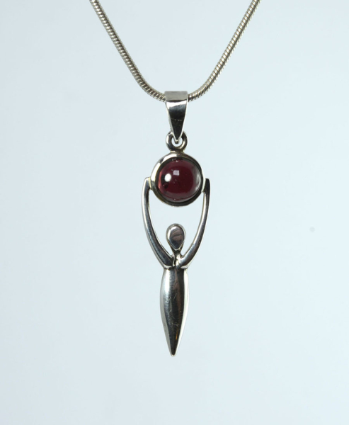 Anhänger Granat-Göttin Klein