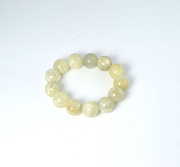 Mondstein Armband Kugel 15 mm