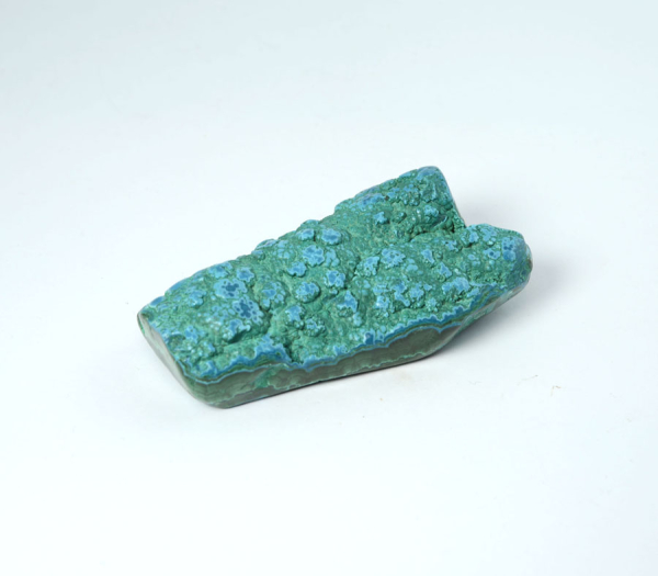 Unikat Chrysokoll-Malachit Handschmeichler