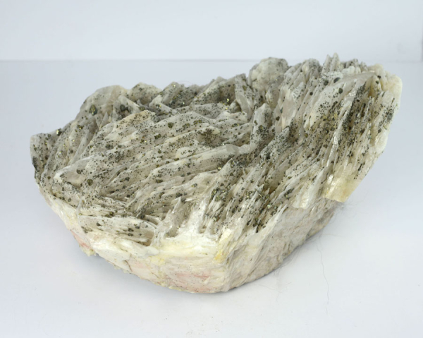 Unikat Weißer Baryt mit Markasit Rohstein