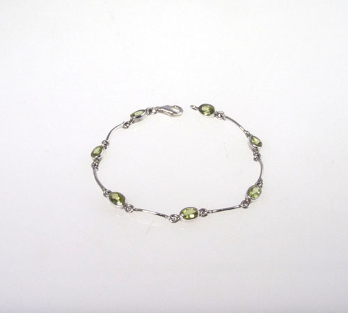 Unikat Peridot Armband Oval France