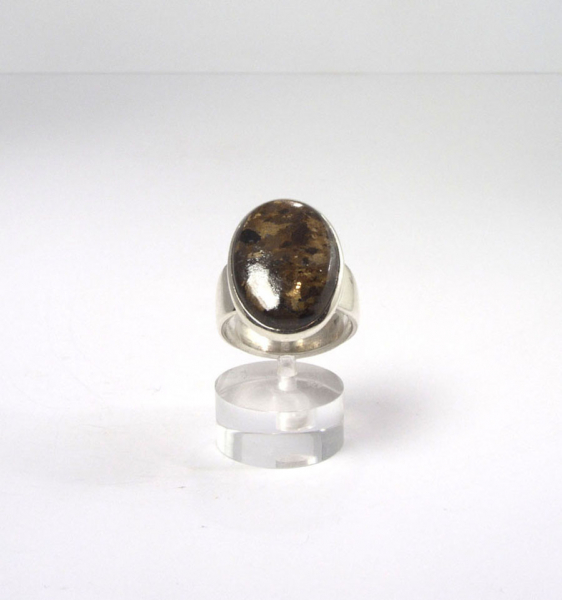 Unikat Ring Bronzit Oval