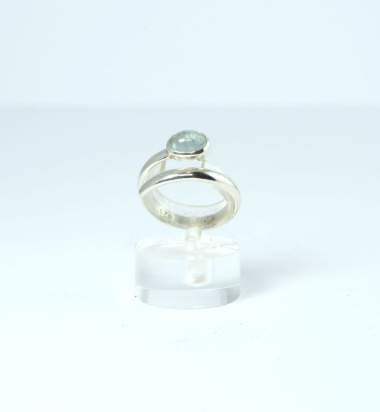 Ring Aquamarin Spiral