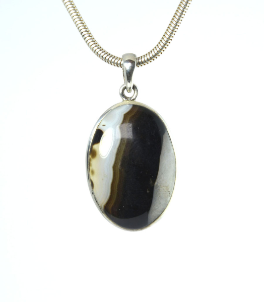 Unikat Anhänger Sardonyx Oval 31x22 mm