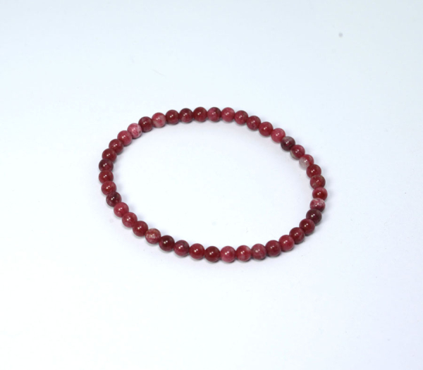 Thulit Armband Kugel 4mm