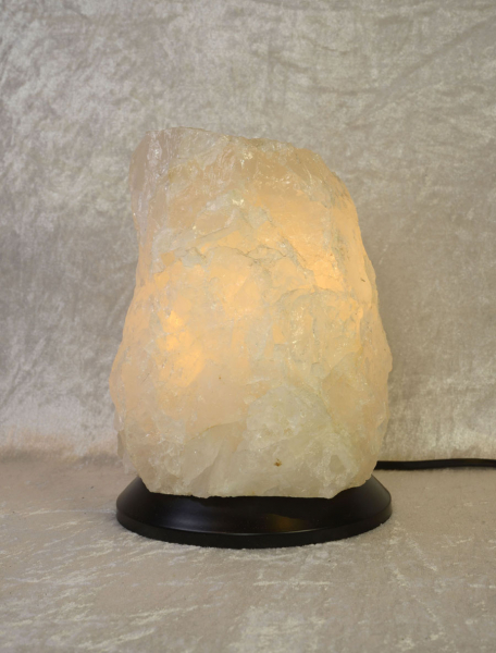 Unikat Bergkristall-Leuchte Groß