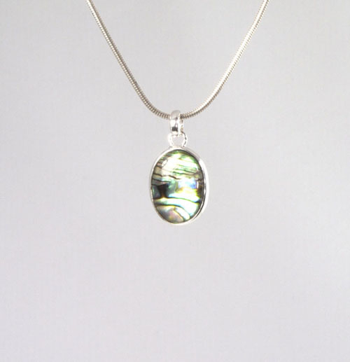 Anhänger Paua Muschel Oval